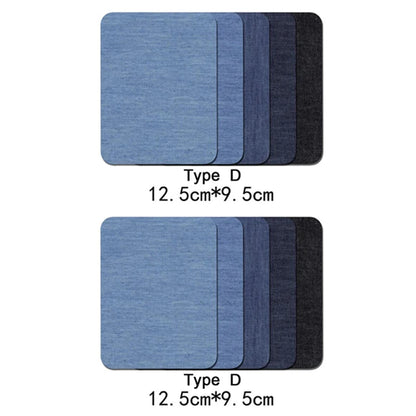 Denim Patches DIY Iron On Denim Elbow Patches Repair Pants For Jean Clothing Pants Badges Apparel Sewing Fabric NEW