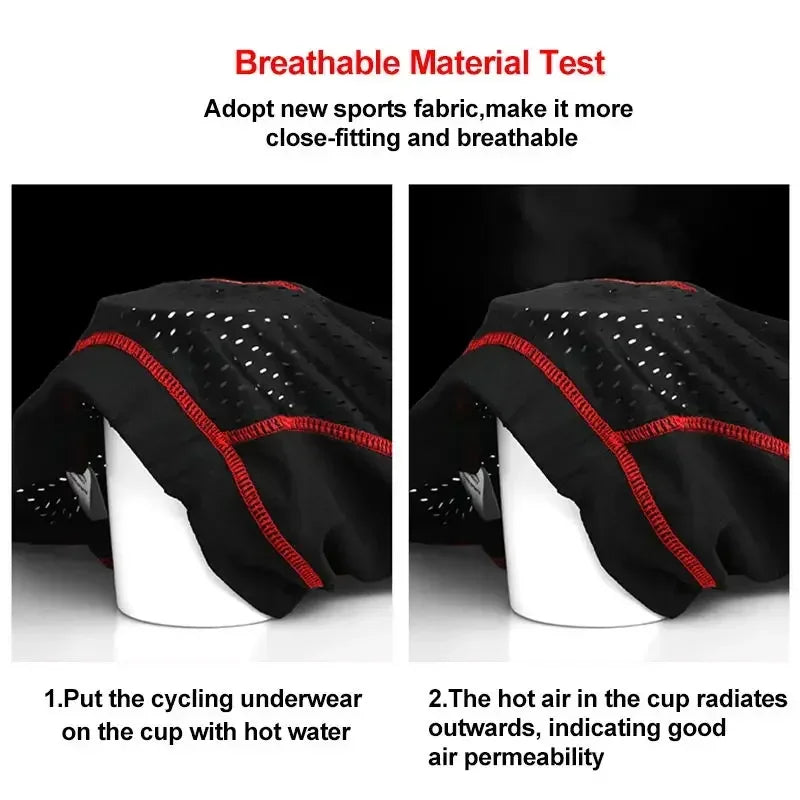 X-TIGER Men's Cycling Underwear Shorts 5D Cushion Race Athletic Shorts Casual Pants Mountain Bike Road Bike Cycling Shorts
