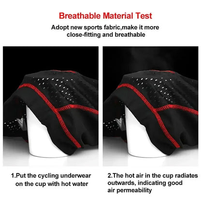 X-TIGER Men's Cycling Underwear Shorts 5D Cushion Race Athletic Shorts Casual Pants Mountain Bike Road Bike Cycling Shorts