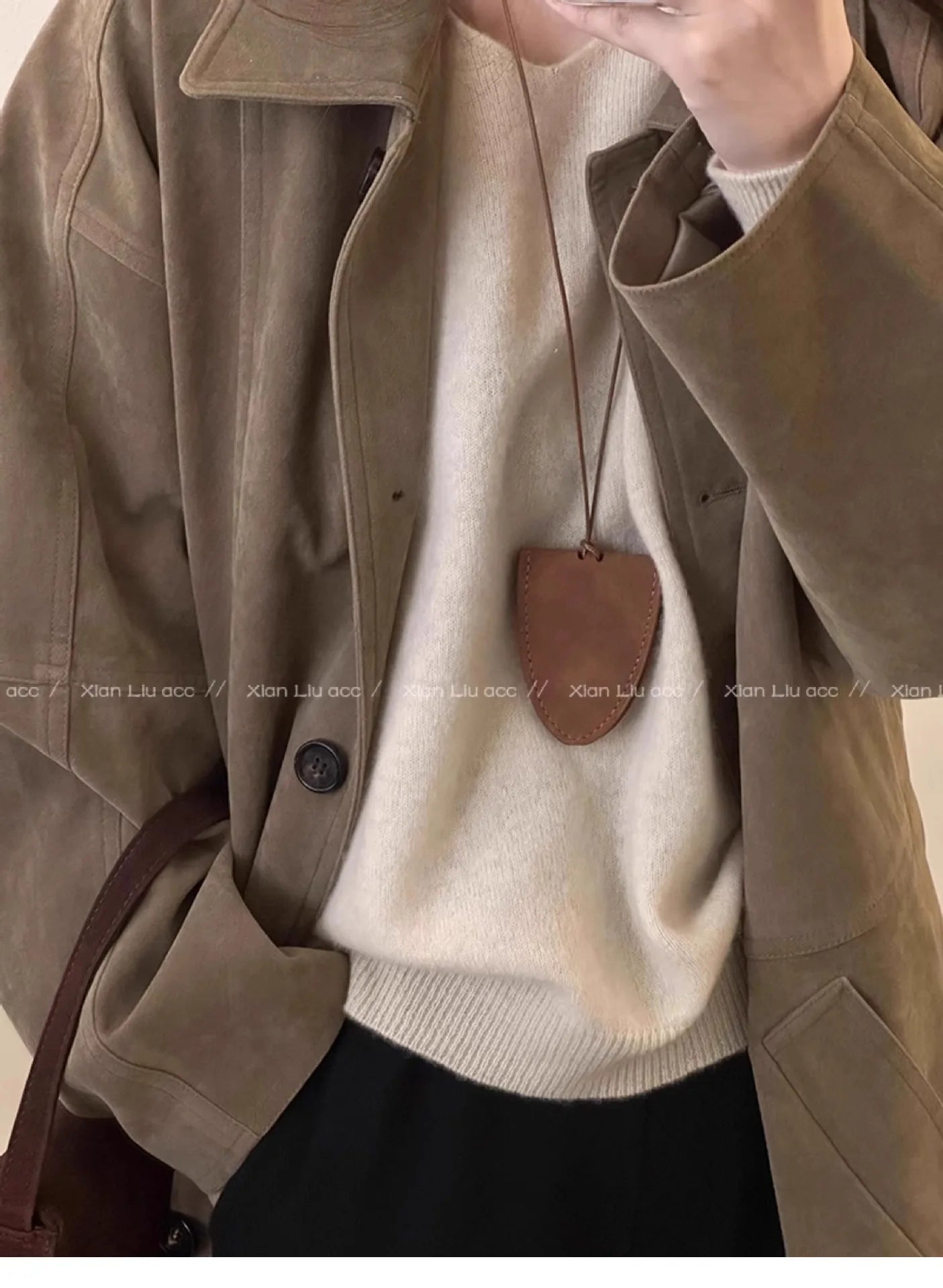 Leopard Eyeglasses Storage Bag Pendant Hanging Neck Glasses Clip Pendant Durable Glasses Clip Simple Hanging Neck Pouch