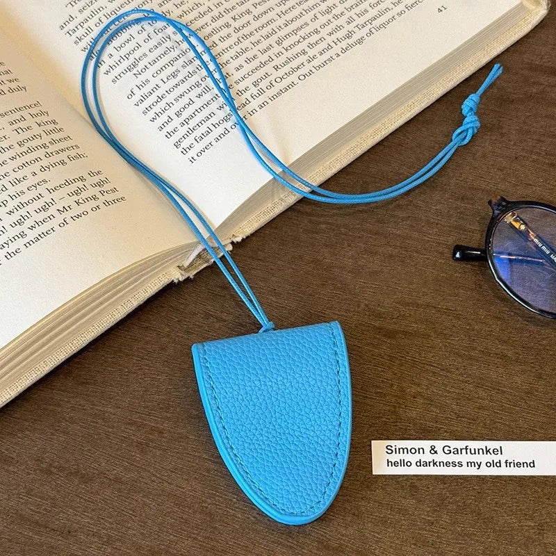 Leopard Eyeglasses Storage Bag Pendant Hanging Neck Glasses Clip Pendant Durable Glasses Clip Simple Hanging Neck Pouch