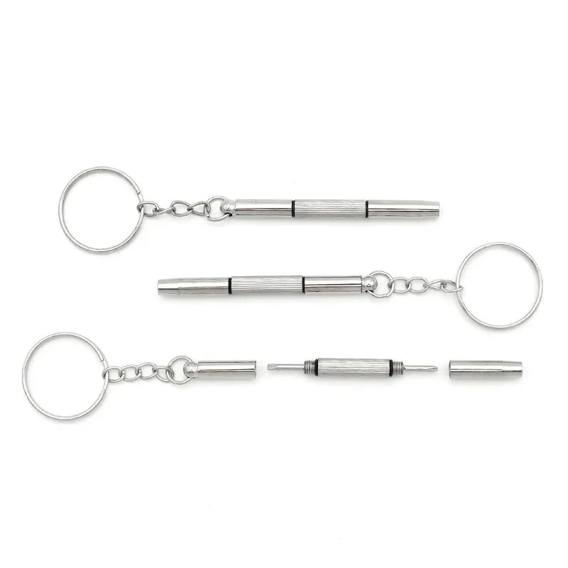 Viewring 1/3/5/10 Portable Eyeglass Repair Screwdriver Keychain Mini Multi-Purpose Glasses Watch Phone Precision Repair Tool Kit