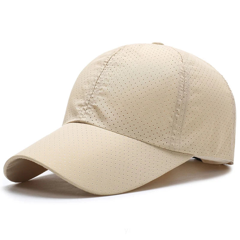 COKK Summer Baseball Cap Quick Drying Outdoor Sports Cap Travel Leisure Sun Hat Women Men Unisex Sunshade Breathable Casual Bone