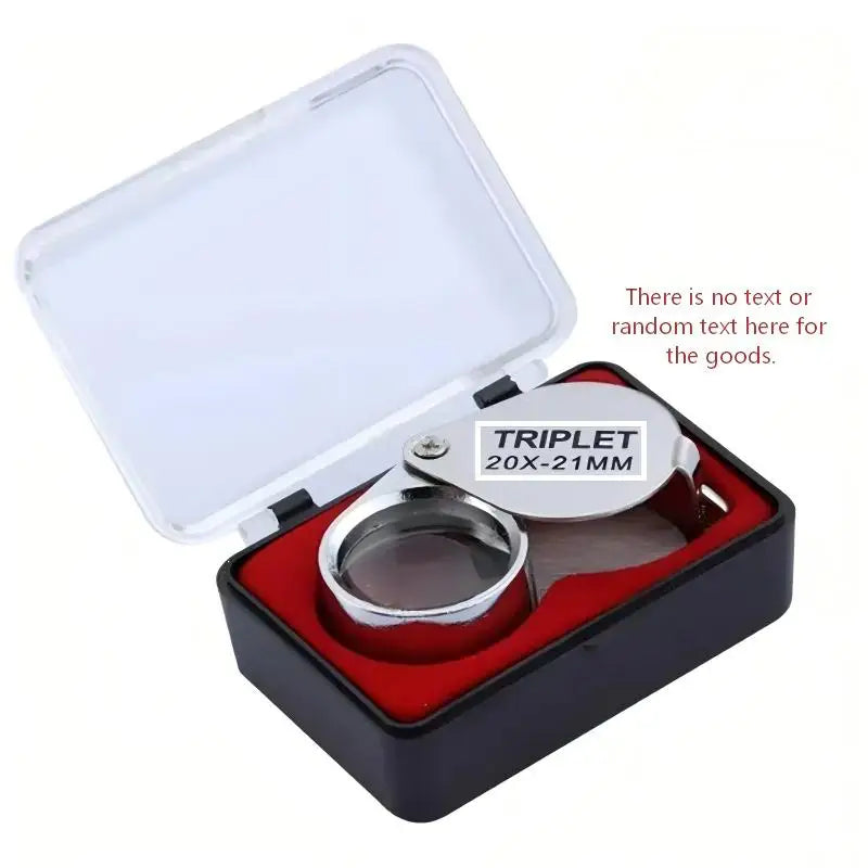 Professional 10-30X Handheld Jewelry Magnifier – Foldable Pocket Loupe with Triplet Lens for Diamond, Reading & Precision Work