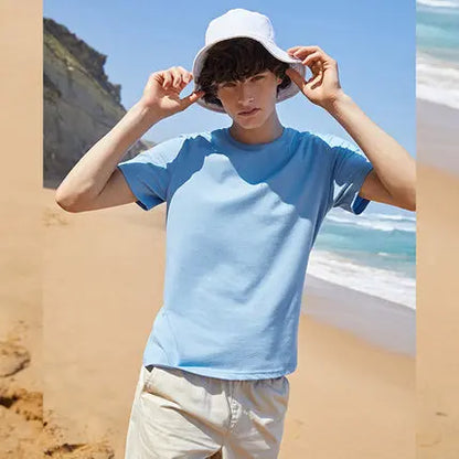 Semir Summer Cotton T Shirts Men 2025 Simple O Neck Stretch Solid New Tops Clothing Casual Tshirt Man Streetwear Cool Tee Shirts