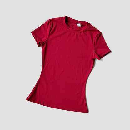 WAREBALL Sports Tops Quick-drying Ladies Tank Top Fitness Running Yoga Short Sleeve Elastic Breathable Yoga T-Shirt For Women