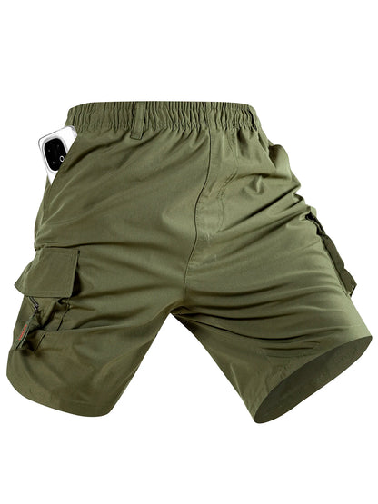 Men's Camouflage Cargo Shorts Tactical Casual Loose Work Tooling Shorts Summer Male's Outdoor Knee Length Short Fashion Pants