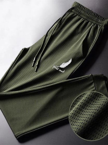 Men Quick Dry Pants Lightweight Hiking Jogging Trousers Breathable Workout Gym Ankle Joggers Athletic Running Pants Outdoor