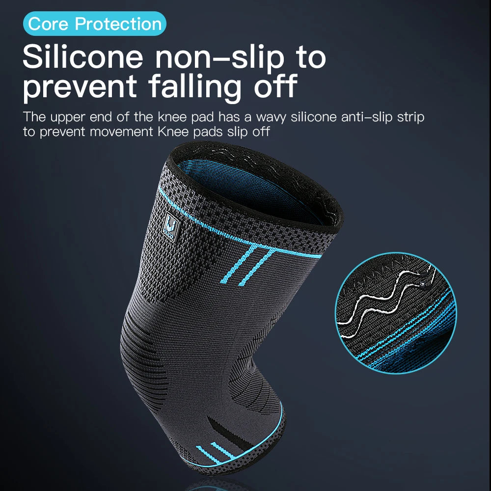 1 Pc Elastic Breathable Compression Knee Support Sleeve for Basketball Running Cycling