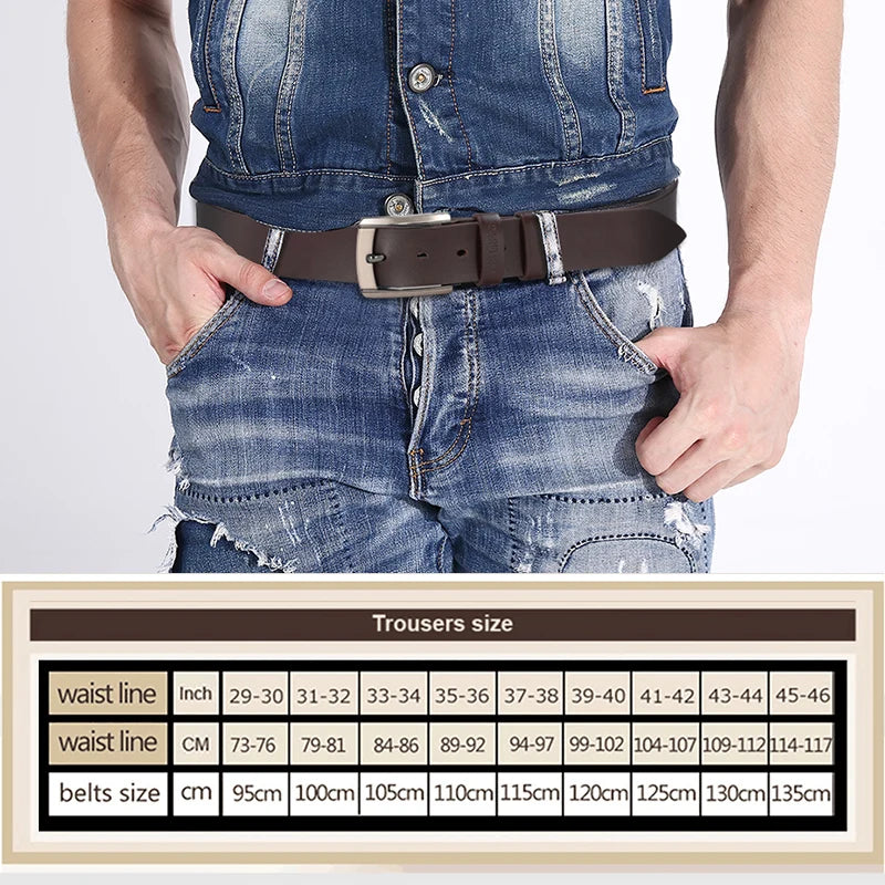Men High Quality Genuine Leather Belt Luxury Designer Belts Men Cowskin Fashion Strap Male Jeans For Trousers Free Shipping