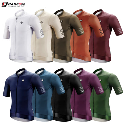 DAREVIE Cycling Jersey SPF 50 Anti-UV Training Level Slim Fit Small Size Men Women Man Cycling Maillot Bike Jersey Cycling Shirt