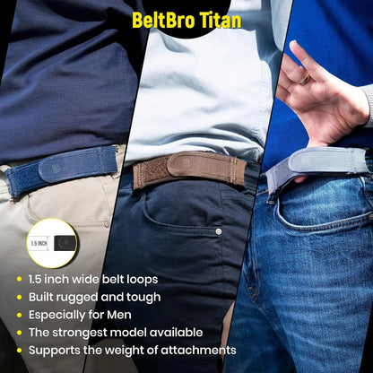 Fashion Comfortable Stylish Belt Men's Loop Buckle-Free Belt Ultra-soft No Buckle Elastic Belts Unisex Buckle Free Waist Belts