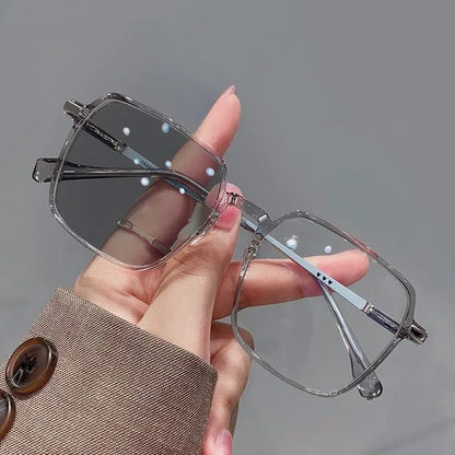 Photochromic Anti Radiation Metal Computer Glasses Anti Blue Light Eyeglasses Unisex
