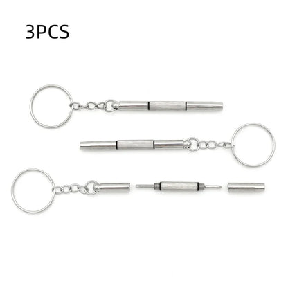 Viewring 1/3/5/10 Portable Eyeglass Repair Screwdriver Keychain Mini Multi-Purpose Glasses Watch Phone Precision Repair Tool Kit