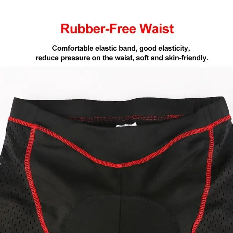 X-TIGER Men's Cycling Underwear Shorts 5D Cushion Race Athletic Shorts Casual Pants Mountain Bike Road Bike Cycling Shorts
