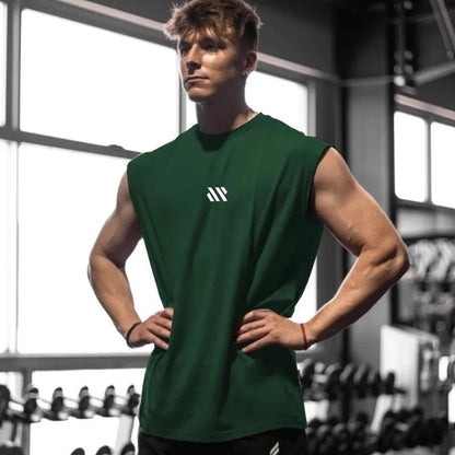 Men's Bodybuilding Vest Gym Workout Mesh Fitness Sleeveless shirt Running Tank Top Stringer Single Shirt Summer Sport Vest Men