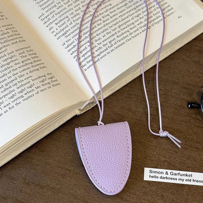 Leopard Eyeglasses Storage Bag Pendant Hanging Neck Glasses Clip Pendant Durable Glasses Clip Simple Hanging Neck Pouch