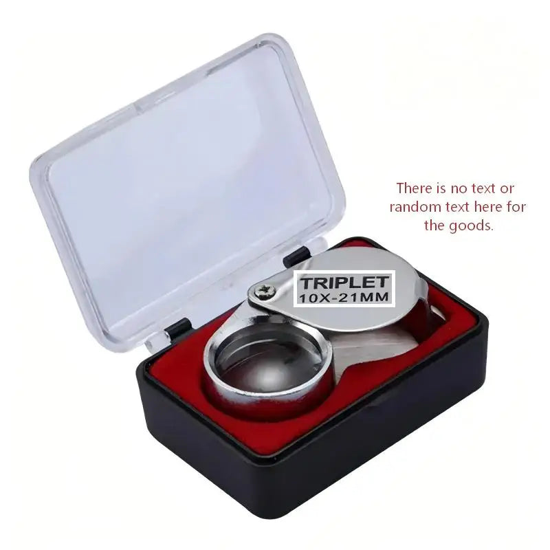 Professional 10-30X Handheld Jewelry Magnifier – Foldable Pocket Loupe with Triplet Lens for Diamond, Reading & Precision Work