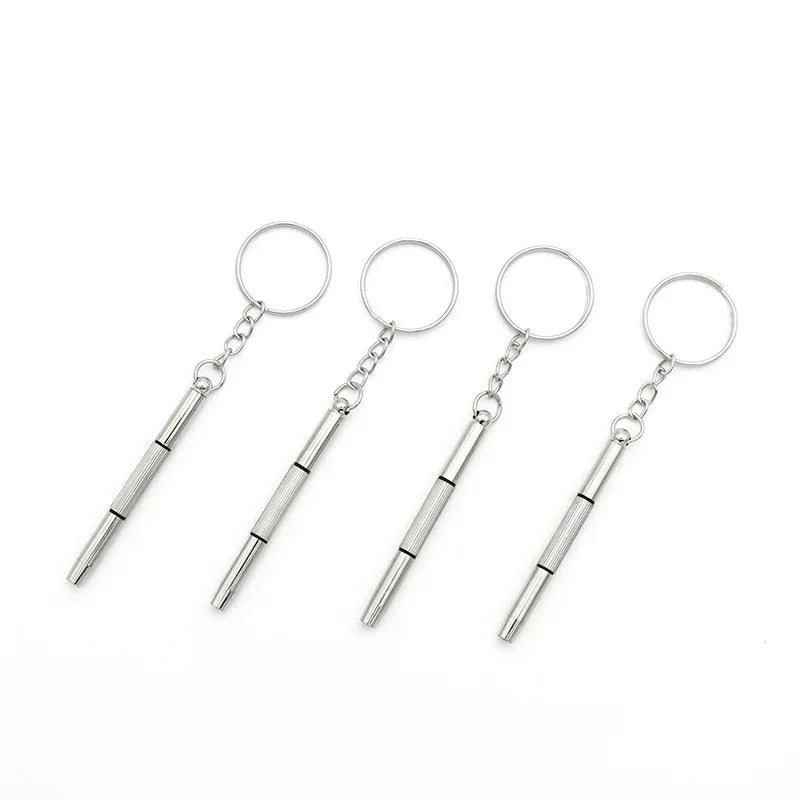 Viewring 1/3/5/10 Portable Eyeglass Repair Screwdriver Keychain Mini Multi-Purpose Glasses Watch Phone Precision Repair Tool Kit