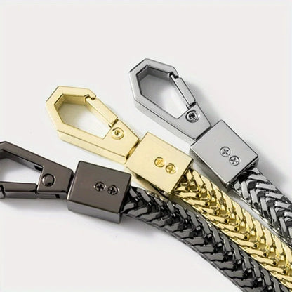 Durable Key Chains Long Metal Wallet Belt Rock Punk Trousers Hipster Pant Jean Keychain Clip Anti-lost Keyring for Men
