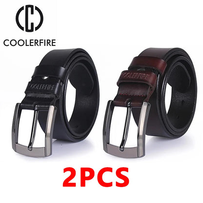Men High Quality Genuine Leather Belt Luxury Designer Belts Men Cowskin Fashion Strap Male Jeans For Trousers Free Shipping