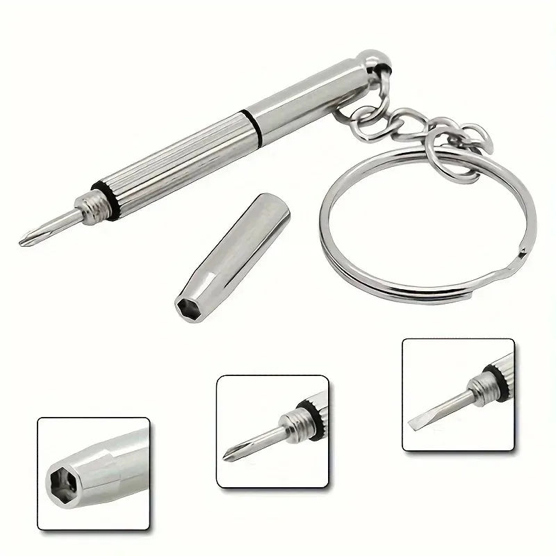 Viewring 1/3/5/10 Portable Eyeglass Repair Screwdriver Keychain Mini Multi-Purpose Glasses Watch Phone Precision Repair Tool Kit