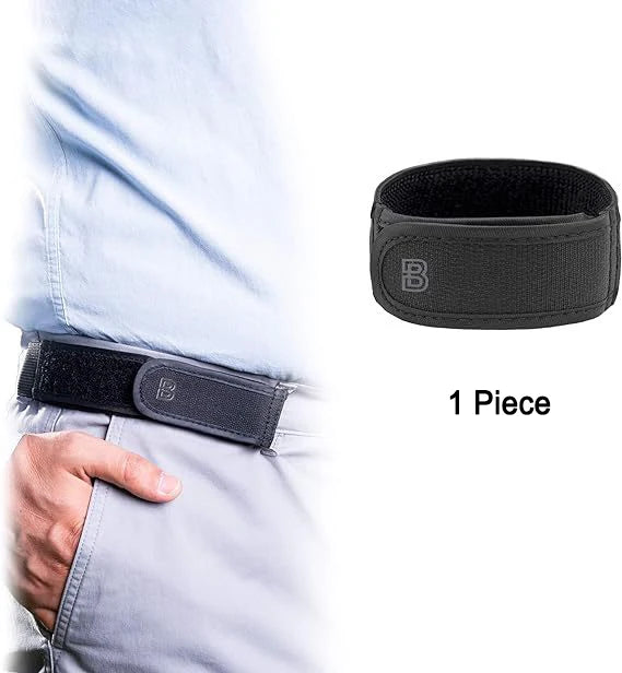 Fashion Comfortable Stylish Belt Men's Loop Buckle-Free Belt Ultra-soft No Buckle Elastic Belts Unisex Buckle Free Waist Belts