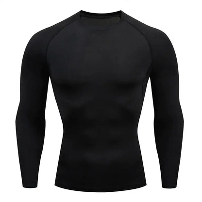 Compression Running Top Men Long Sleeve Shirt For Male Gym Clothing Quick Dry Sportswear Fitness Tee Training Workout Muscle Top