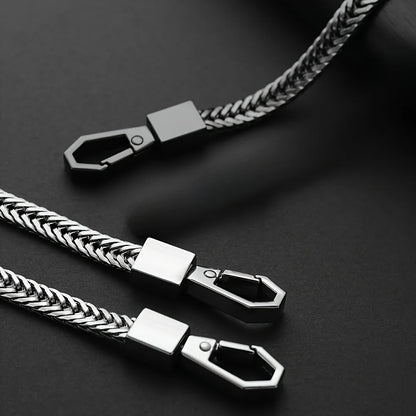 Durable Key Chains Long Metal Wallet Belt Rock Punk Trousers Hipster Pant Jean Keychain Clip Anti-lost Keyring for Men