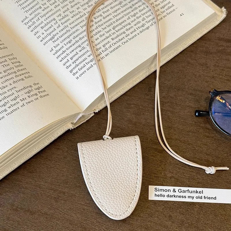 Leopard Eyeglasses Storage Bag Pendant Hanging Neck Glasses Clip Pendant Durable Glasses Clip Simple Hanging Neck Pouch