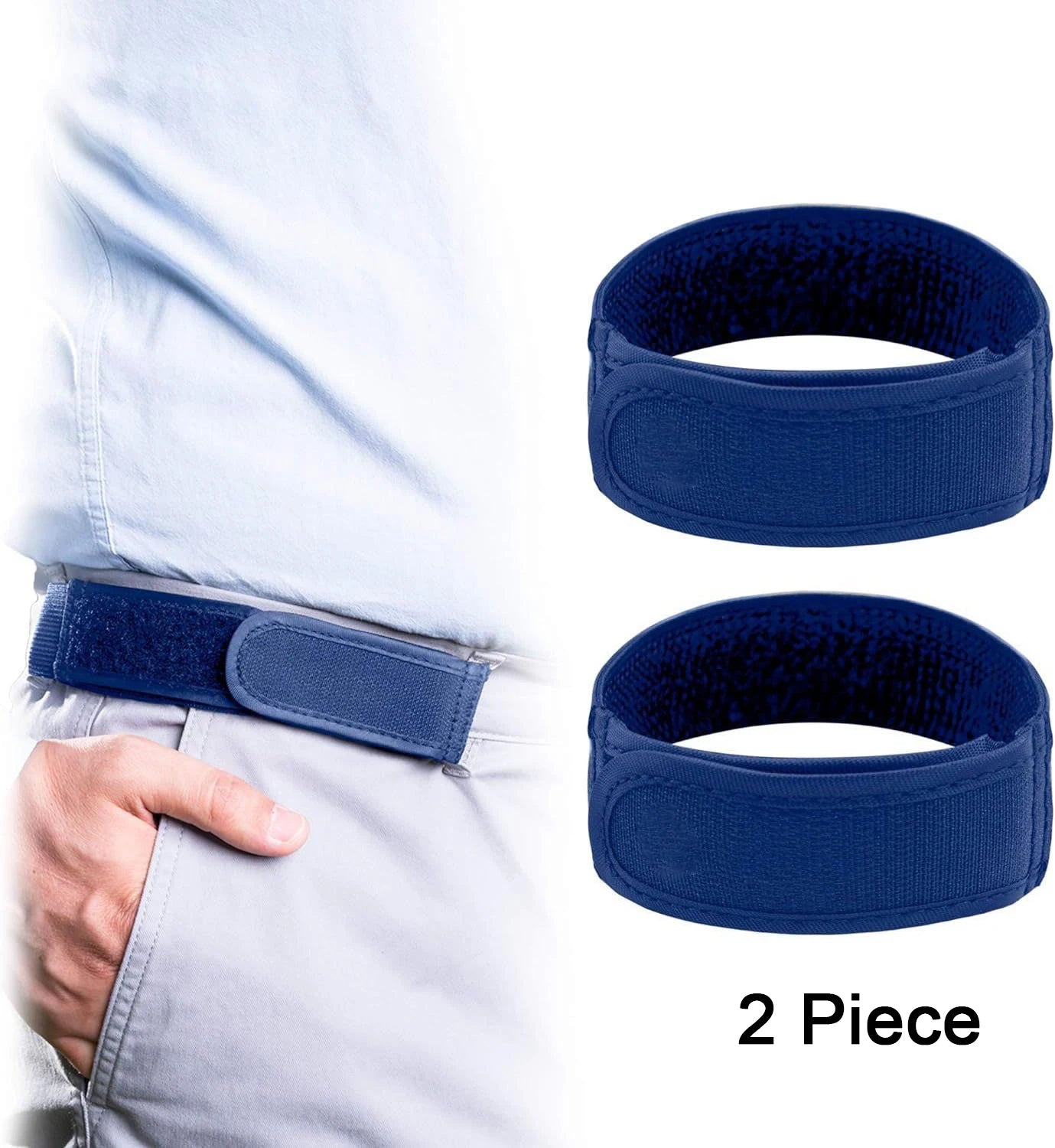 Fashion Comfortable Stylish Belt Men's Loop Buckle-Free Belt Ultra-soft No Buckle Elastic Belts Unisex Buckle Free Waist Belts