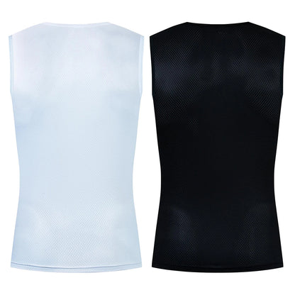 Reflective Cycling Base Layers White Cycling Undershirt Quick Dry Vest Sport Underwear Tight Vest High Elastici Vest Bike Jersey