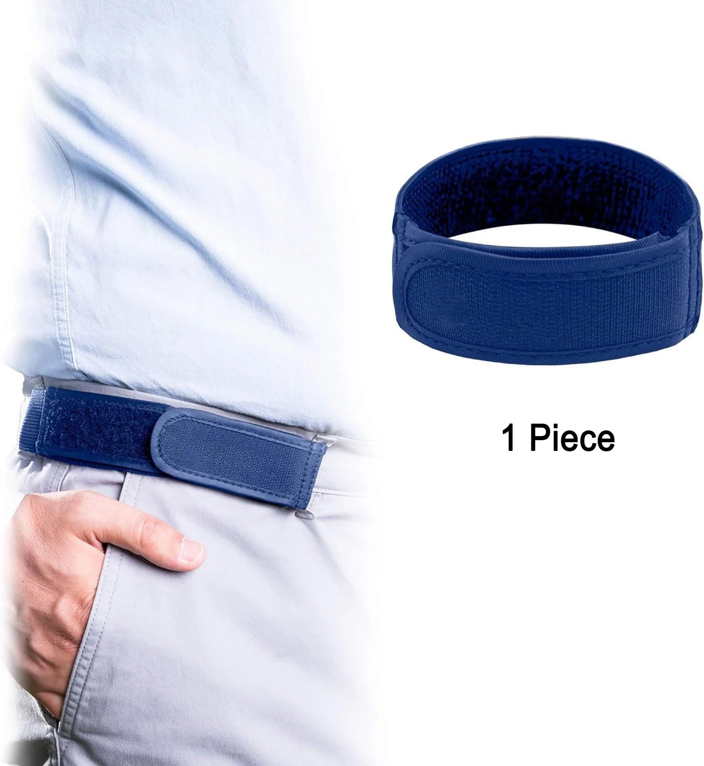 Fashion Comfortable Stylish Belt Men's Loop Buckle-Free Belt Ultra-soft No Buckle Elastic Belts Unisex Buckle Free Waist Belts