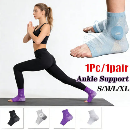 1Pc/1pair Knitted breathable Ankle Support Brace, Best Ankle Compression Support Brace for Foot and Heel