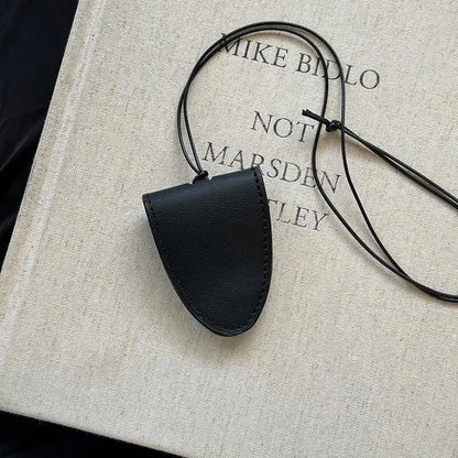 Leopard Eyeglasses Storage Bag Pendant Hanging Neck Glasses Clip Pendant Durable Glasses Clip Simple Hanging Neck Pouch