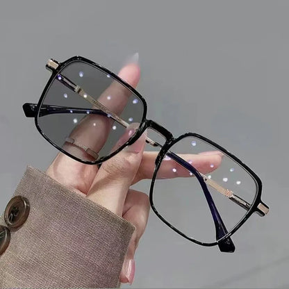 Photochromic Anti Radiation Metal Computer Glasses Anti Blue Light Eyeglasses Unisex
