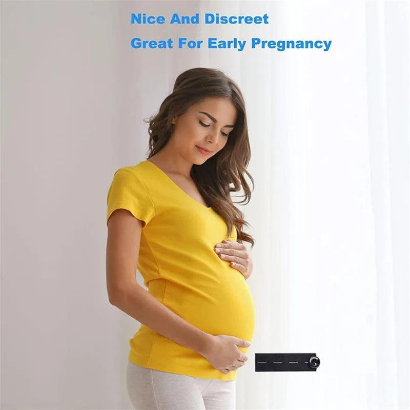 5pcs Pant Extender Belt Unisex Waist Band Tight Trousers Jeans Skirts Maternity Button Hooks Garment DIY Sewing Supplies