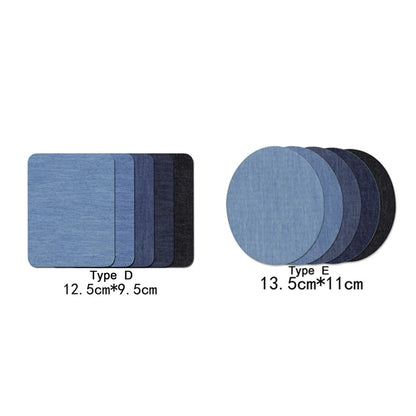 Denim Patches DIY Iron On Denim Elbow Patches Repair Pants For Jean Clothing Pants Badges Apparel Sewing Fabric NEW