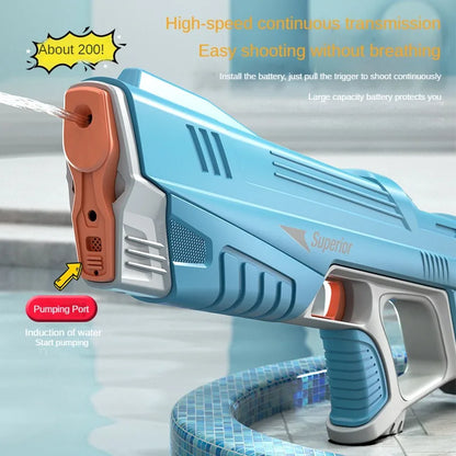 2 Sticks Children Electric Water Gun Summer Beach Outdoor Fight Games Induction Absorb Water Full Automatic Water Guns for Kids