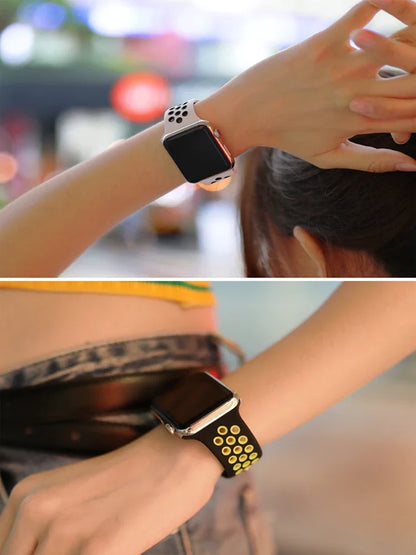Sport strap For Apple Watch Band Ultra 49mm 44mm 45mm 38/40mm/41mm Silicone Pride Bracelet correa iWatch Series 8 7 6 4 5 3 9 SE