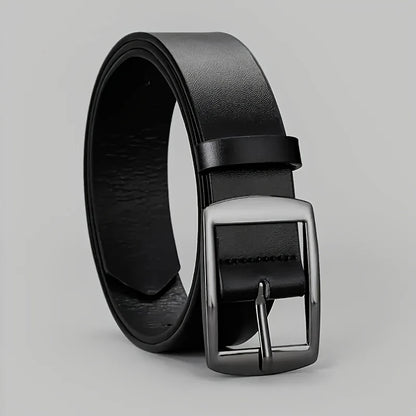 New Luxury Belt for Men PU Leather Belt Metal Pin Buckle High Quality Famous Brand Designer Waist Strap Belt for Jeans Plus Size