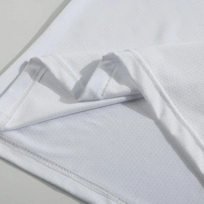 Running T-shirt Reflective Short Sleeve Ice Silk Quick Drying Summer Thin Breathable Fitness Tees Shirt Sportswear Sportsshirt